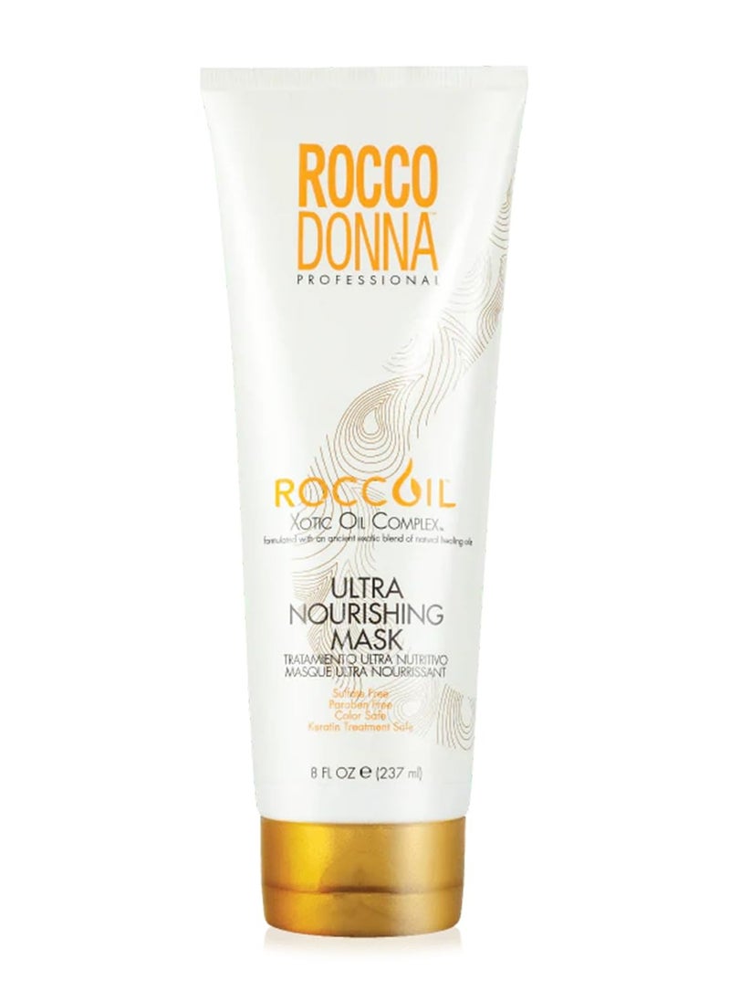 Rocco Donna Ultra Nourishing Mask Enhances Hydration | Softness and Shine | Sulfate and Parabens Free | 8 oz