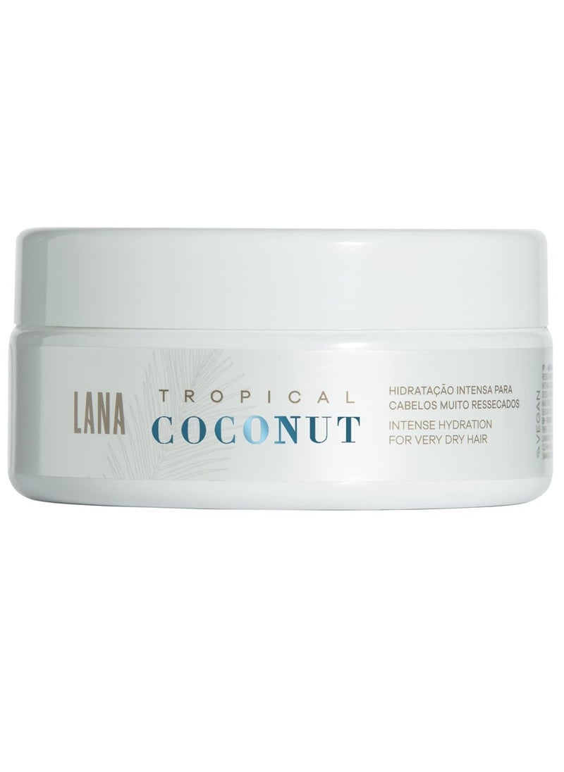 Lana Brasiles | Tropical Coconut Mask | Intense Hydration For Very Dry Hair | (200 gr / 7.05 oz.)