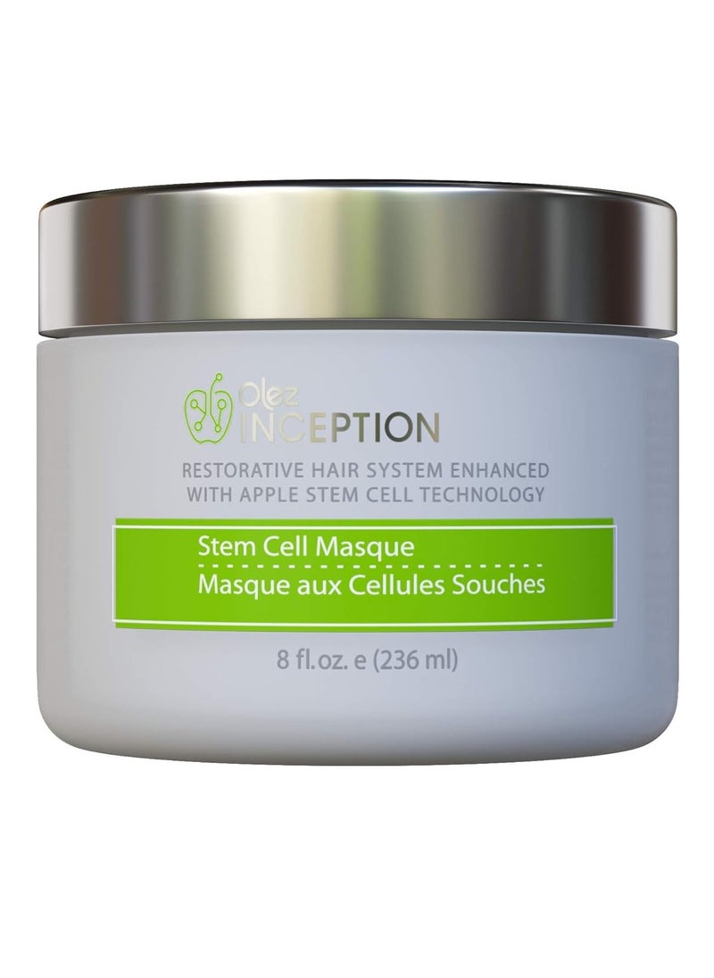 Apple Stem Cell Mask Restores Dull and Dry Hair, Treats the Scalp and Promotes Hair Growth & Volume, Hydrates, Anti-Frizz - With Apple Stem Cell, Argan Oil & Anti-Aging Natural Vitamins Complex