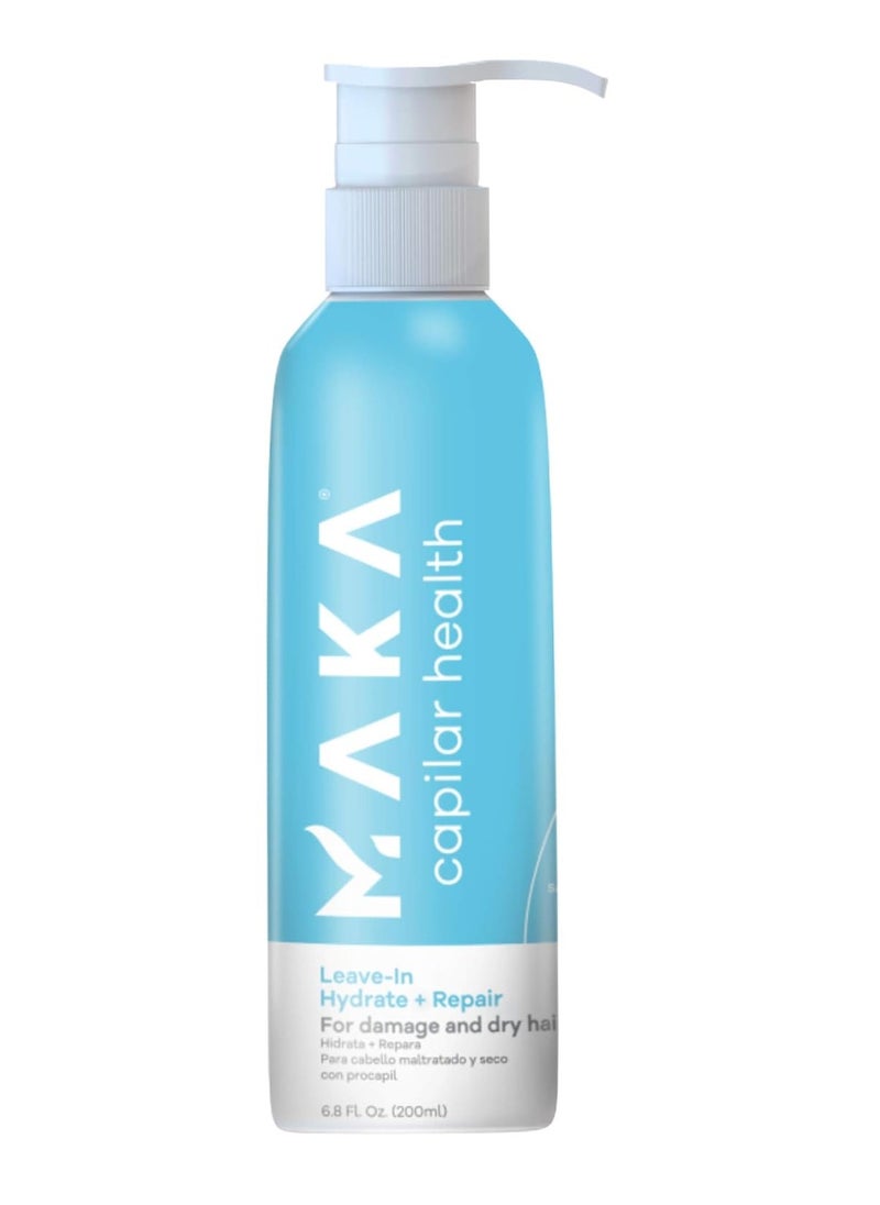 Maka Capillary Health Moisturizing Leave-in with Thermal Protector for Repairing Damaged and Dry Hair, 6.8 Fl oz