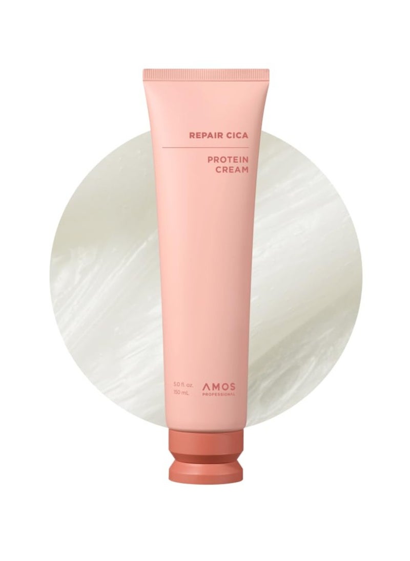 AMOS PROFESSIONAL Repair Cica Protein Leave in Treatment l Anti-Frizz Deep Conditioner for Split Ends & Breakage l 5.0 fl.oz