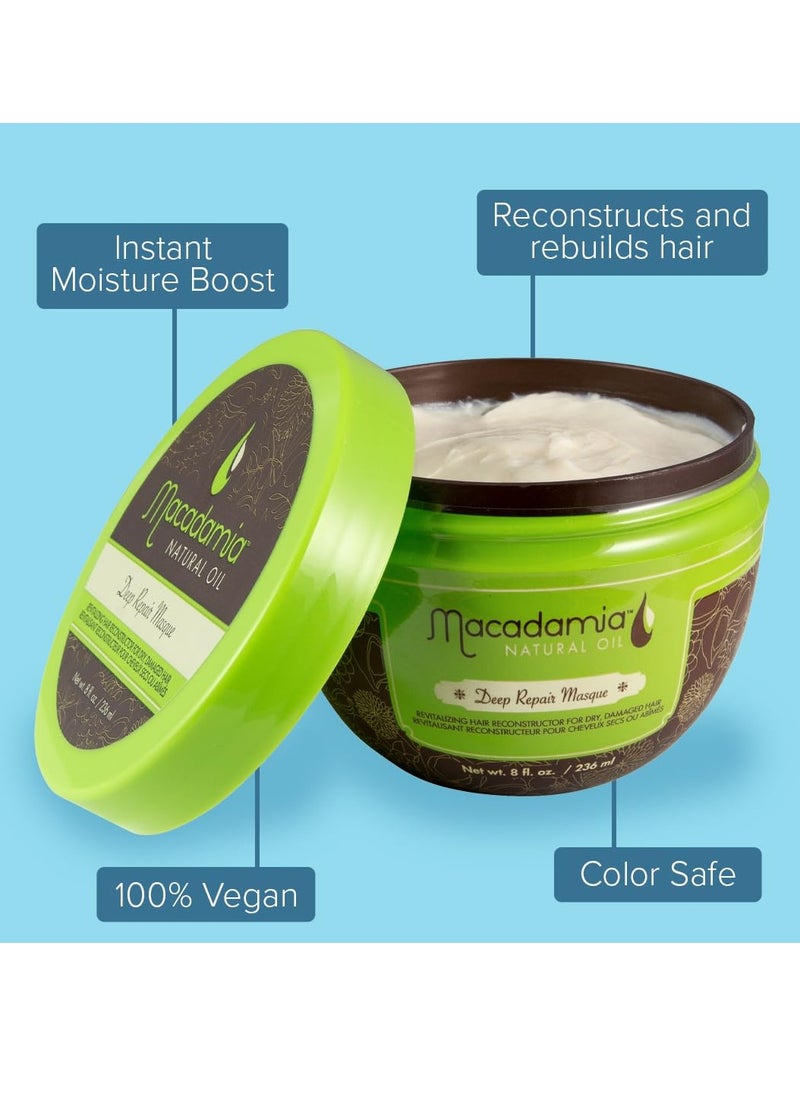 Macadamia Natural Oil Repair Duo hair masks - bond and deep repair