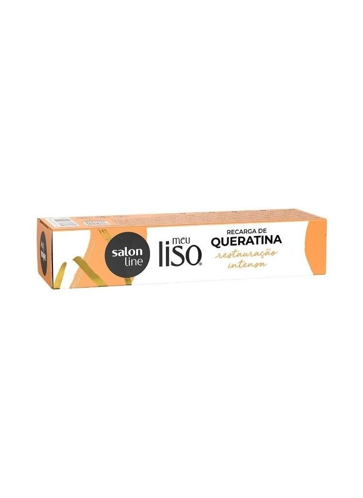 Salon Line - Linha Meu Liso (Restauracao Intensa) - Recarga de Queratina 80 Gr - (My Straight (Intense Repair) - Keratin Recharge Net 2.82 Oz)