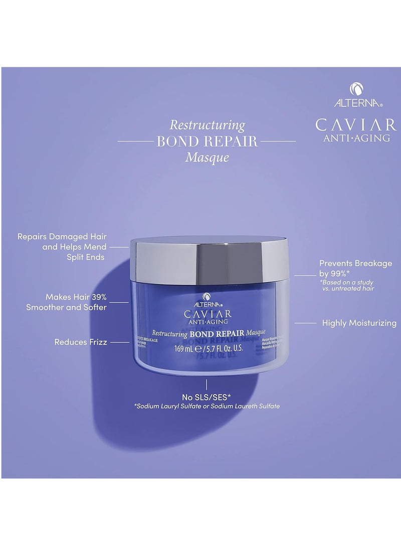 Alterna Alterna Caviar Anti-Aging Restructuring Bond Repair Masque Refill Pod, 5.7 Ounce | Strengthens & Protects Damaged Hair, 5.7 fl. oz.