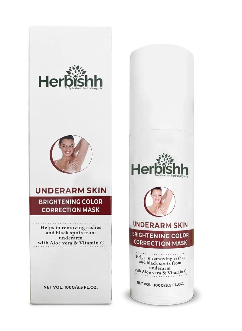Herbishh Argan Hair Mask-Deep Conditioning & Hydration For Healthier Looking Hair-25gm + Underarm Cream, Dark Spot Corrector Cream