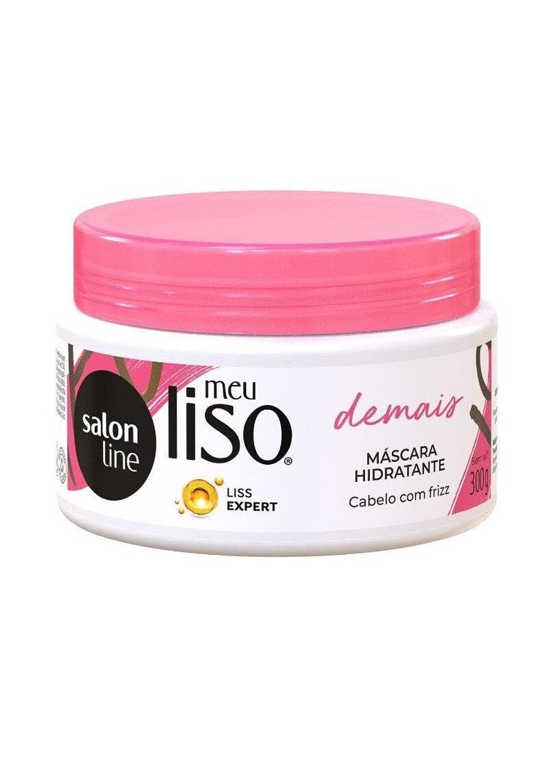 Salon Line - Linha Meu Liso (Demais) - Mascara Hidratante 300 Gr - (My Straight (Supreme) - Moisturizing Mask Net 10.58 Oz)