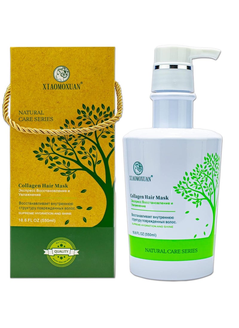 Xiaomoxuan Tea Tree Shampoo and Collagen Mask with Hair Milk for Hair Care Bundle