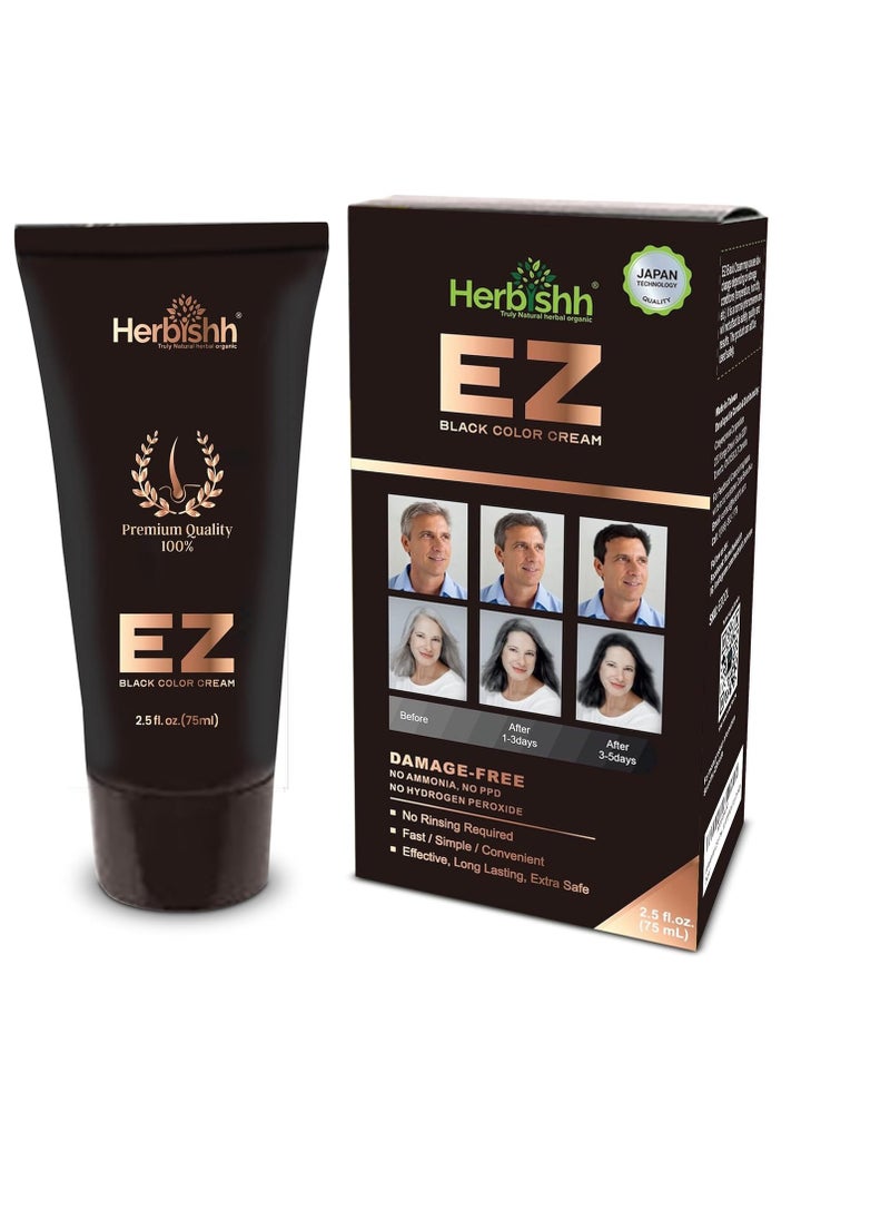 Herbishh Argan Hair Mask-Deep Conditioning & Hydration For Healthier Looking Hair 150 gm + Hair Color Cream for Gray Hair