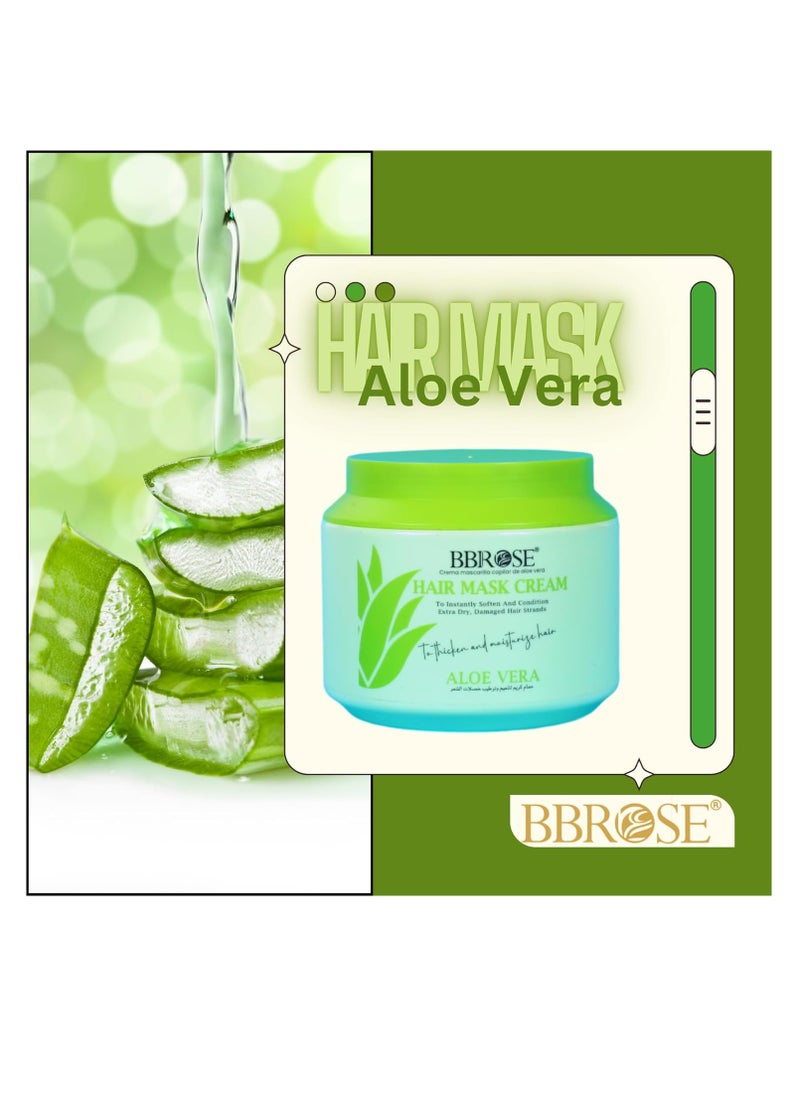 Aloe Vera Hair Cream - 1000ml | Moisturizing & Nourishing Hair Treatment for Dry, Damaged Hair | Hydrating Formula for Shine