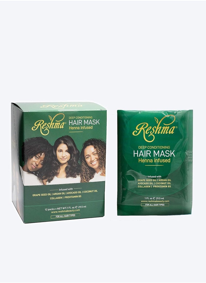Reshma Beauty Deep Conditioning Hair Mask, 12 Count (Pack of 1)