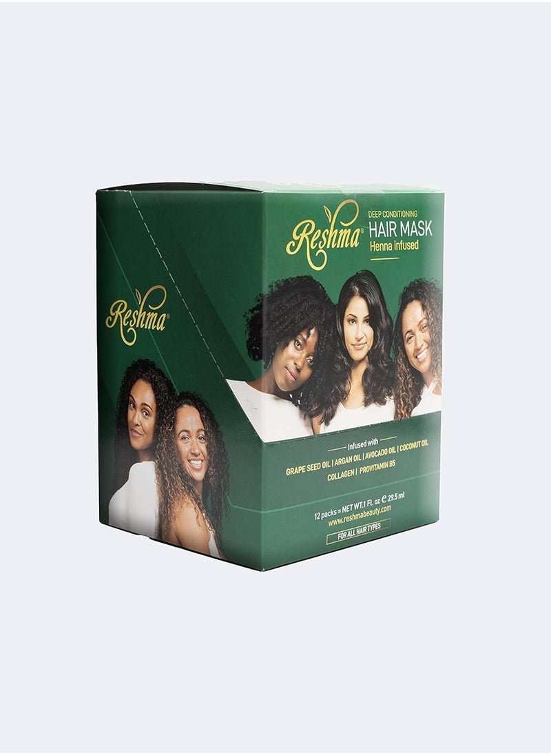 Reshma Beauty Deep Conditioning Hair Mask, 12 Count (Pack of 1)