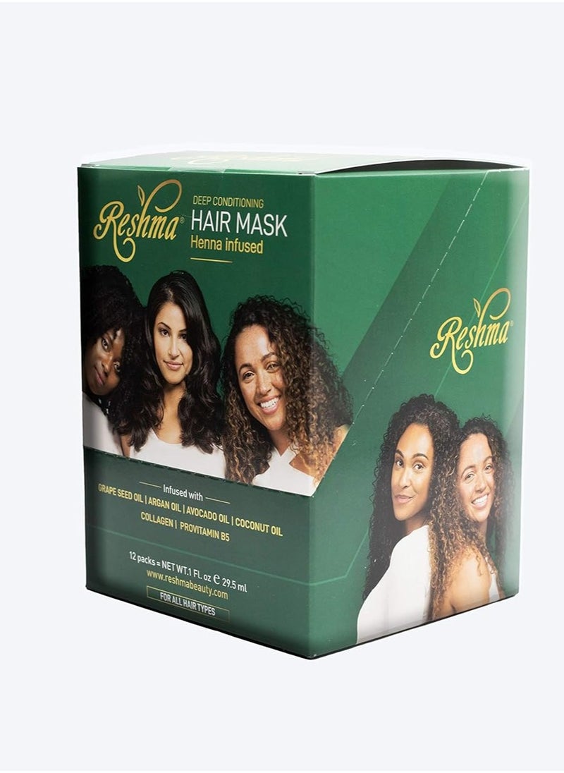 Reshma Beauty Deep Conditioning Hair Mask, 12 Count (Pack of 1)