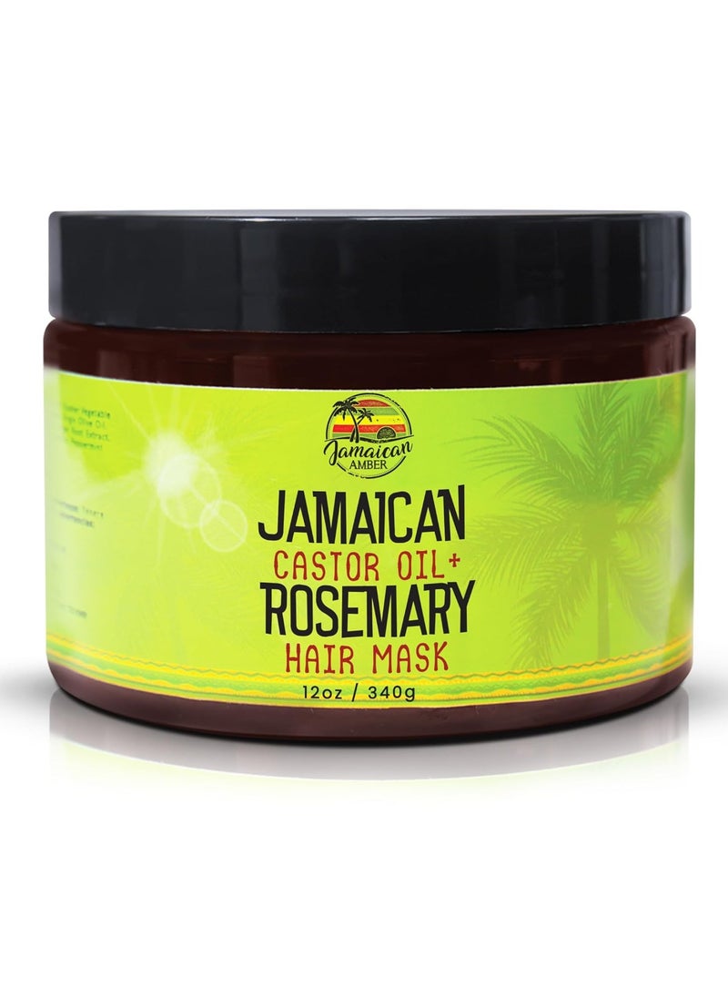 Castor Oil & Romero Hair Mask - Deep Conditioning Hair Repairing Mask for Dry Damaged Hair - 340 g