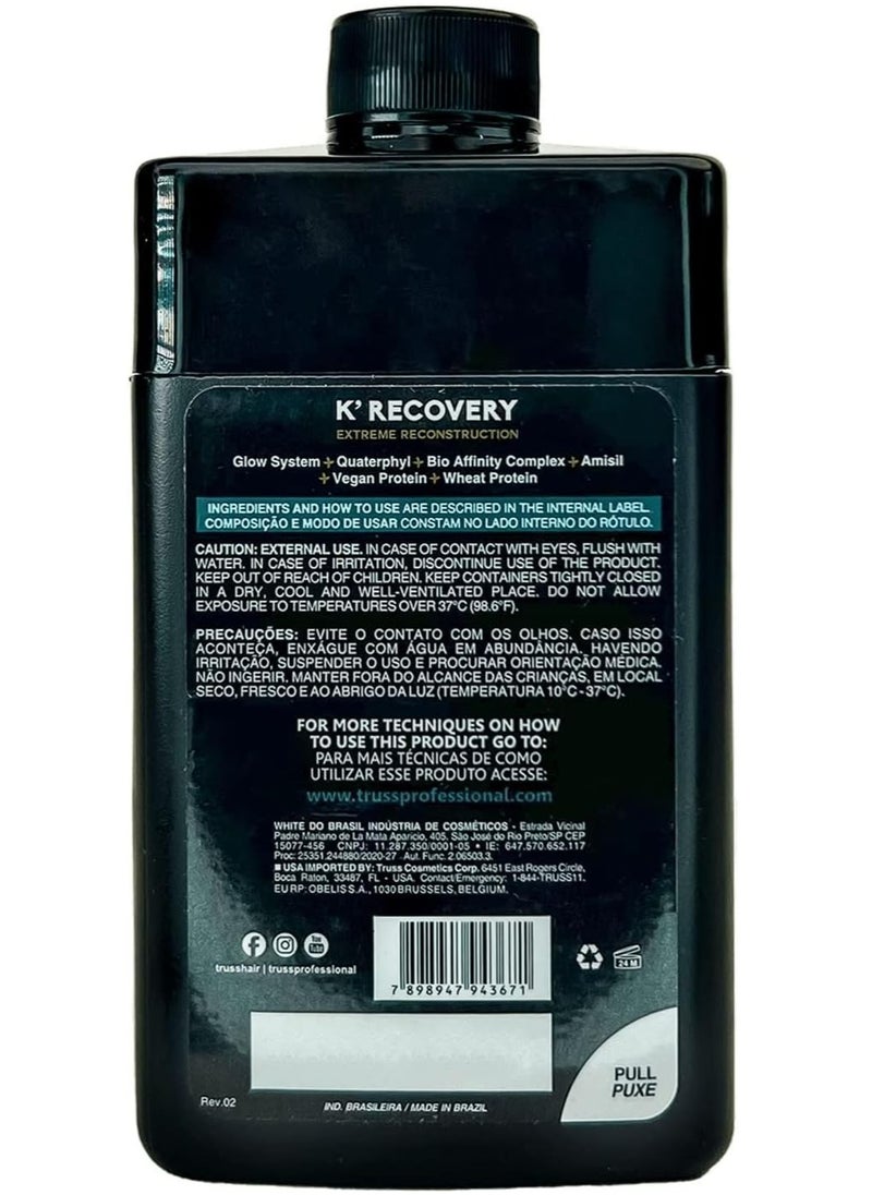 Truss K Recovery Hair Treatment 650ml – Deep Repair & Strengthening for Damaged Hair