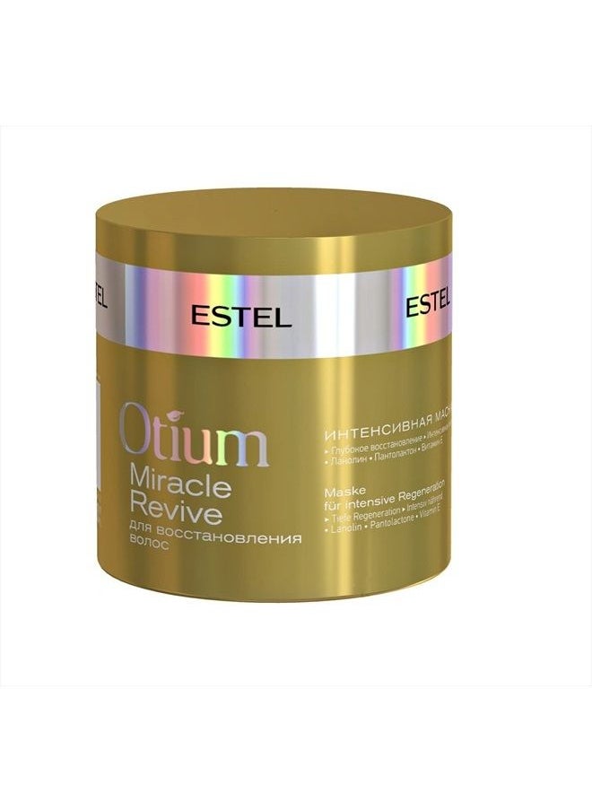 OTIUM MIRACLE REVIVE INTENSIVE MASK FOR HAIR RESTORATION 300ML Intensively Restores The Lipid Barrier And The Structure Of Brittle And Damaged Hair 10.14 Fl Oz