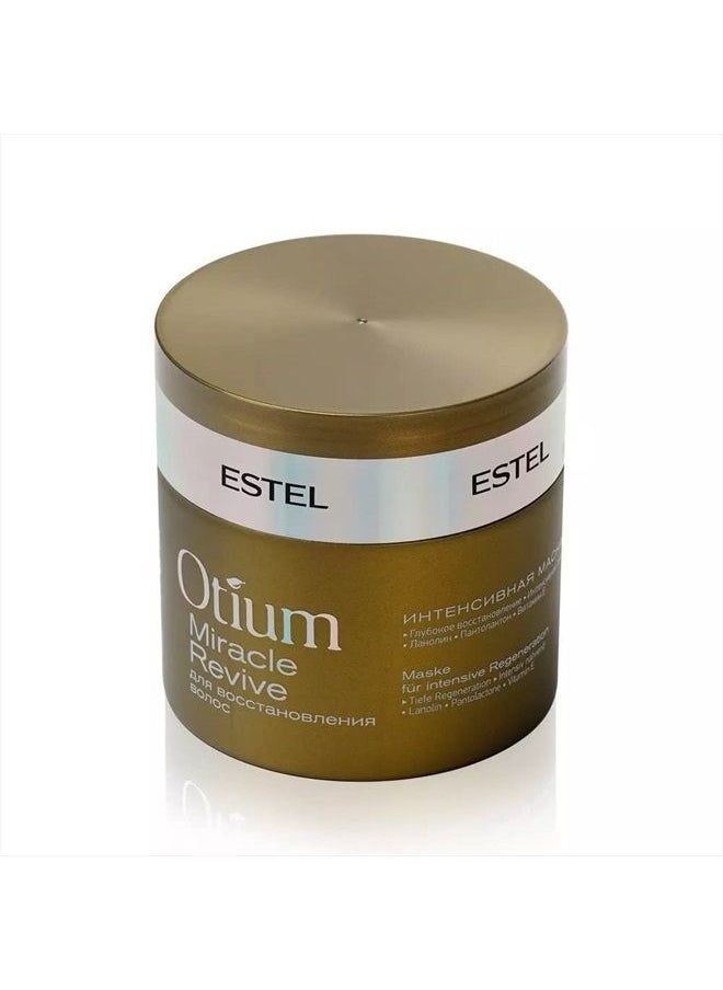 OTIUM MIRACLE REVIVE INTENSIVE MASK FOR HAIR RESTORATION 300ML Intensively Restores The Lipid Barrier And The Structure Of Brittle And Damaged Hair 10.14 Fl Oz