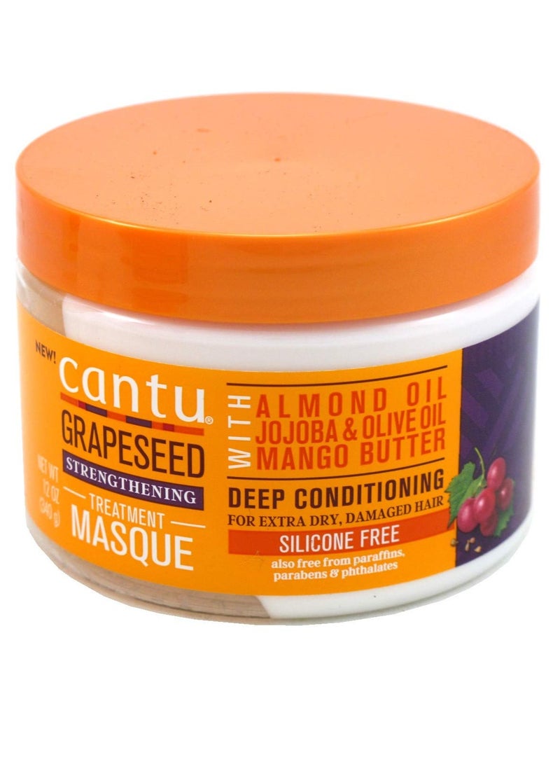 Cantu Grapeseed Treatment Masque 12 Ounce Jar (Pack of 2)