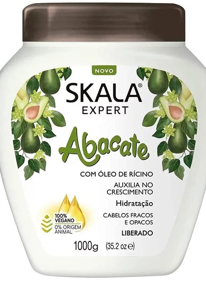 Avocado Hair Cream Hair Treatment Conditioning (1000g) - Imported from Brazil