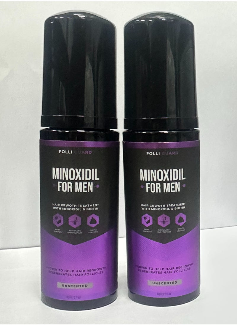 Folli Guard Minoxidil For Men 60ml pack of 3