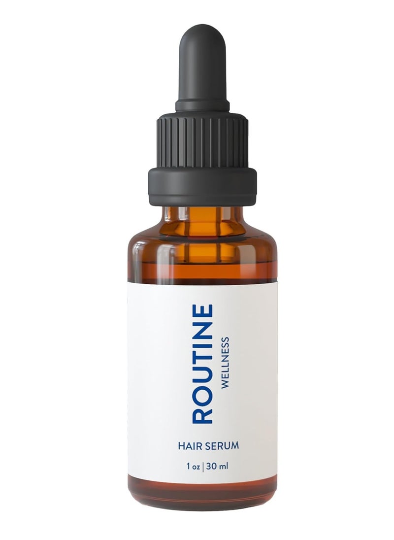 Routine Wellness Hair Serum for Thinning Hair – Nourishing Scalp Treatment with Rosemary Oil - Encourages Stronger, Longer, Healthier Hair - 30ml (Pack of 1)