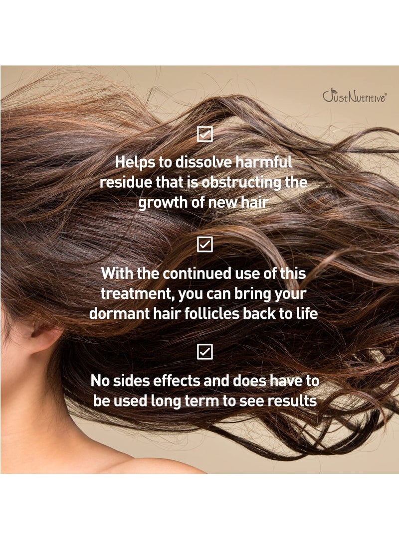 Grow New Hair Treatment | Hair Regrowth Oil | Natural Hair Care | Hair Growth Treatment For Men and Women | Just Nutritive | 4 Oz