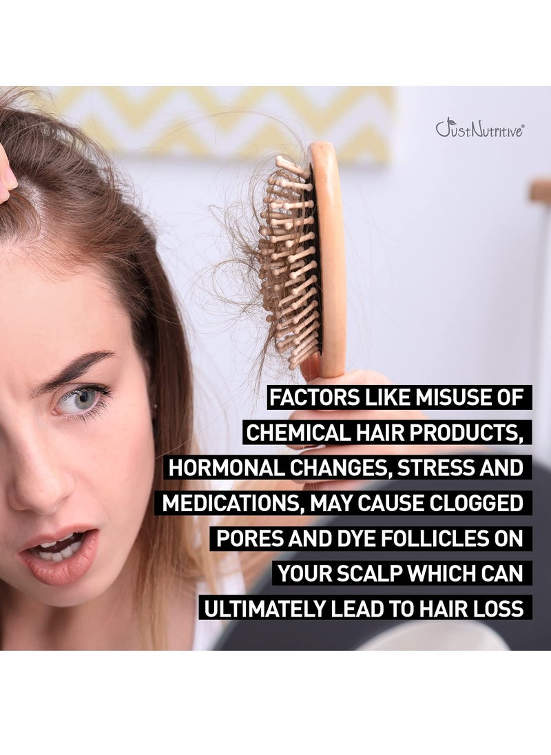 Grow New Hair Treatment | Hair Regrowth Oil | Natural Hair Care | Hair Growth Treatment For Men and Women | Just Nutritive | 4 Oz