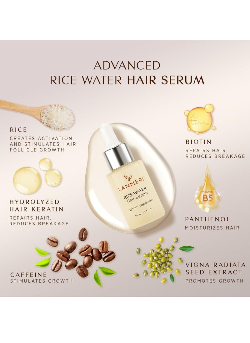Rice Water for Hair Growth: Natural Oil for Scalp and Hair Regrowth Treatment, Yao Women's Hair Growth Secret