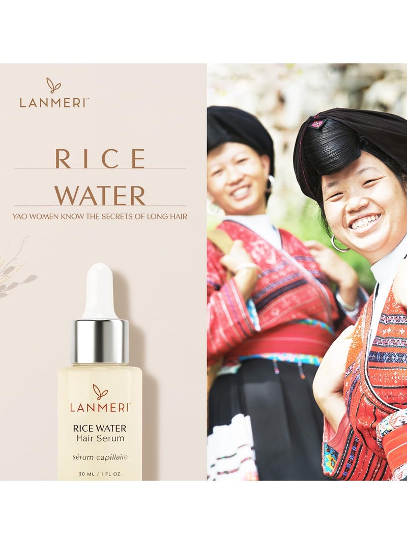 Rice Water for Hair Growth: Natural Oil for Scalp and Hair Regrowth Treatment, Yao Women's Hair Growth Secret