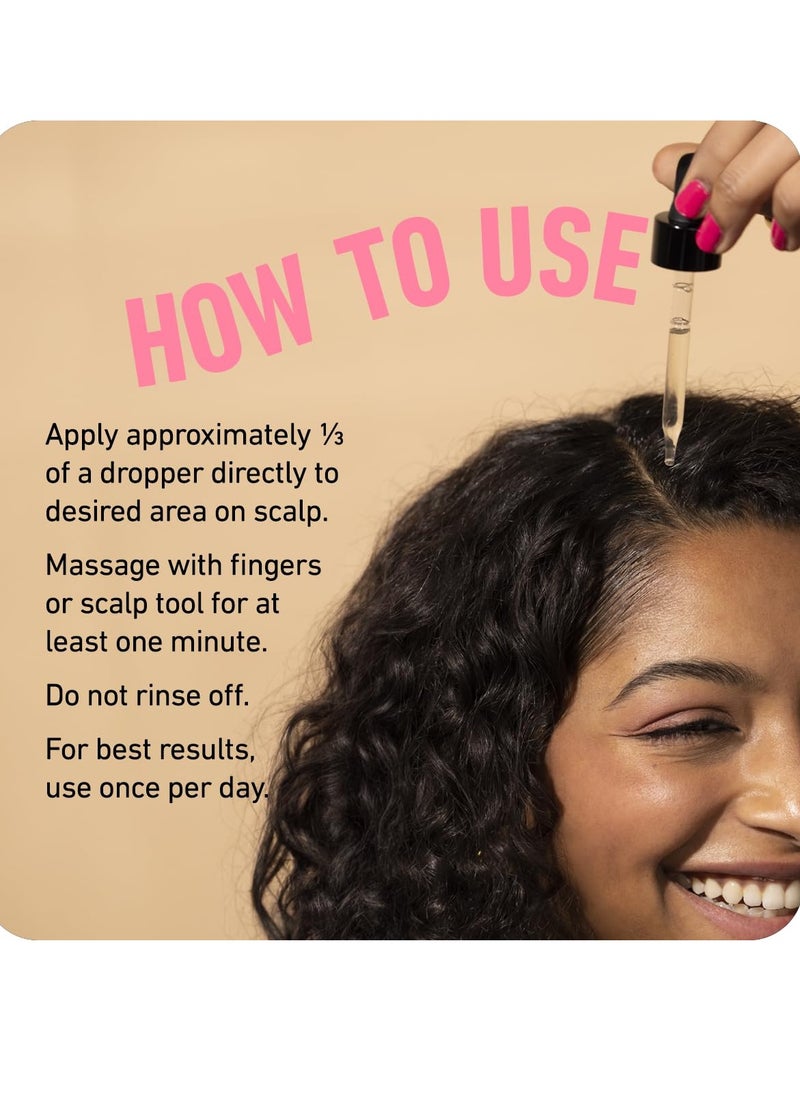 BOLDIFY Hair Growth Serum - 2 oz, 30 Natural Boosters + 4 Clinically Proven Peptides, Lightweight Non-Greasy Scalp Treatment for Thicker, Fuller Hair for Women & Men