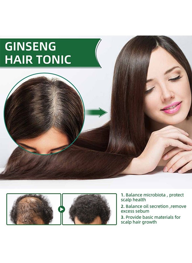 Natural Herbs,Hair Growth Spray,Ginseng Hair Growth Solution,Ginseng Extract Moisturizing Hair Anti-Hair Fall Fixing Conditioner Hair Growth Spray 100ml