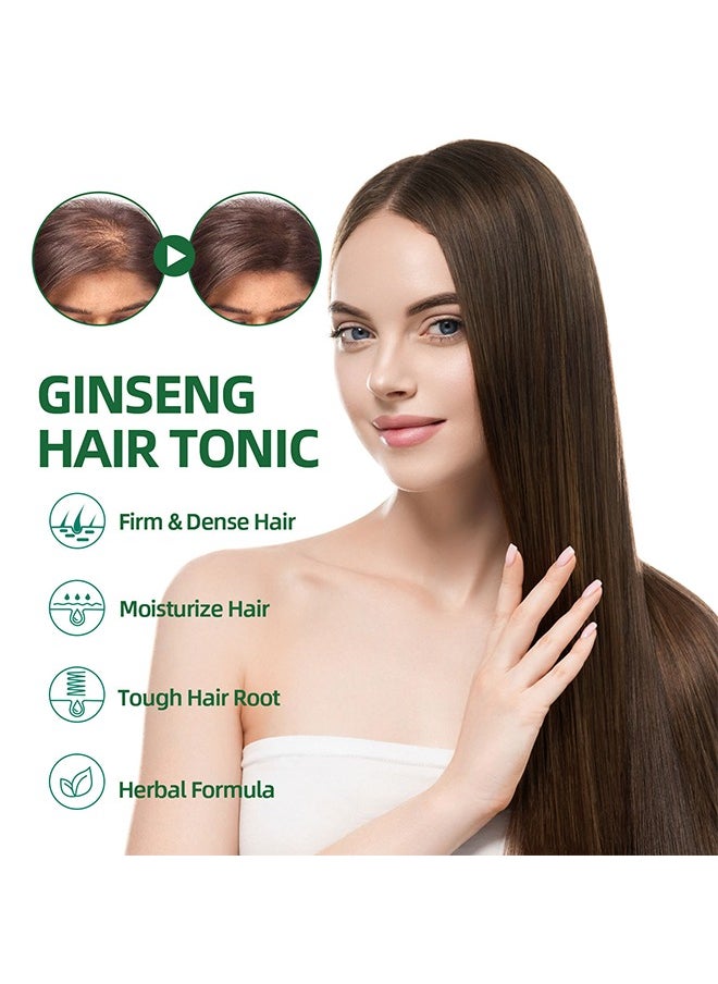 Natural Herbs,Hair Growth Spray,Ginseng Hair Growth Solution,Ginseng Extract Moisturizing Hair Anti-Hair Fall Fixing Conditioner Hair Growth Spray 100ml