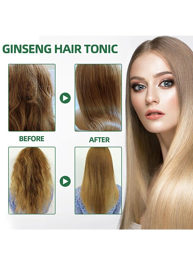 Natural Herbs,Hair Growth Spray,Ginseng Hair Growth Solution,Ginseng Extract Moisturizing Hair Anti-Hair Fall Fixing Conditioner Hair Growth Spray 100ml