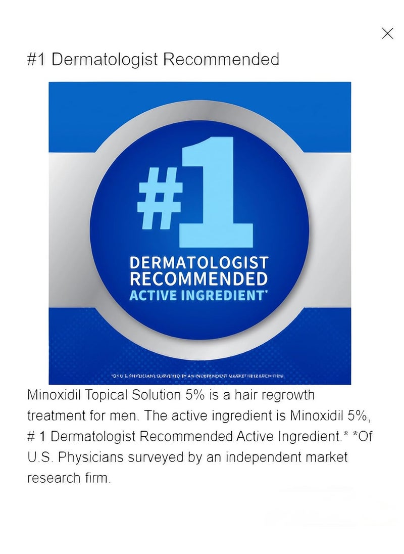 Kirkland Signature,6 Months-Minoxidil 5% Topical Solution Extra Strength Hair Regrowth Treatment for Men,Sprayer Included-Hair Loss Regrowth - Total 12 Oz (6 Count)
