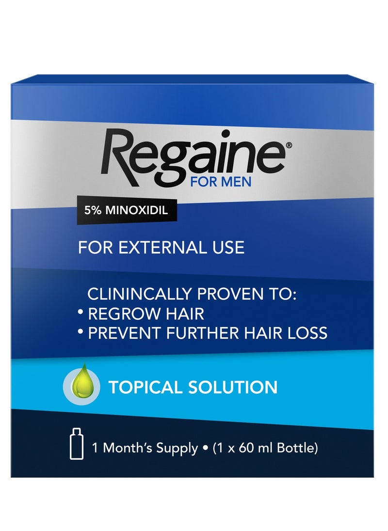 REGAINE For Men 5% Top Solution, 1 x 60ml