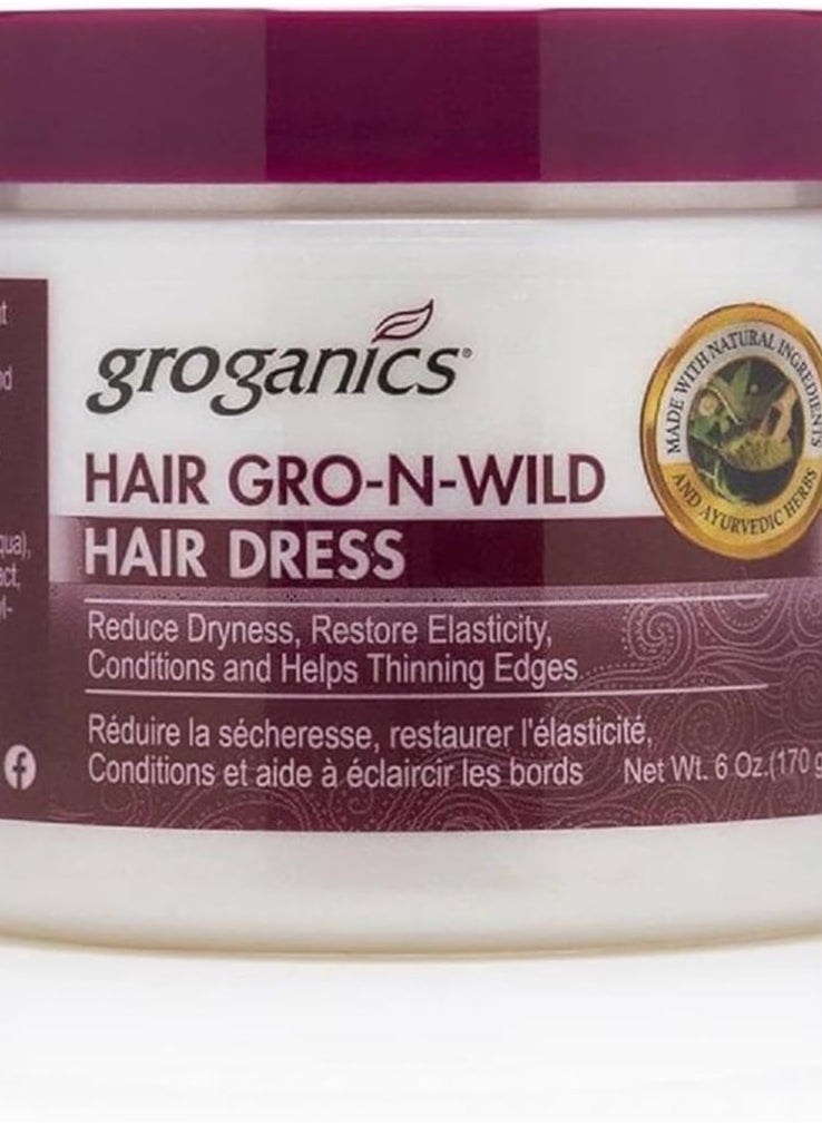 Groganics DHT Blocker System Hair Gro-N-Wild **Intensive Growth Treatment 6 OZ by USA