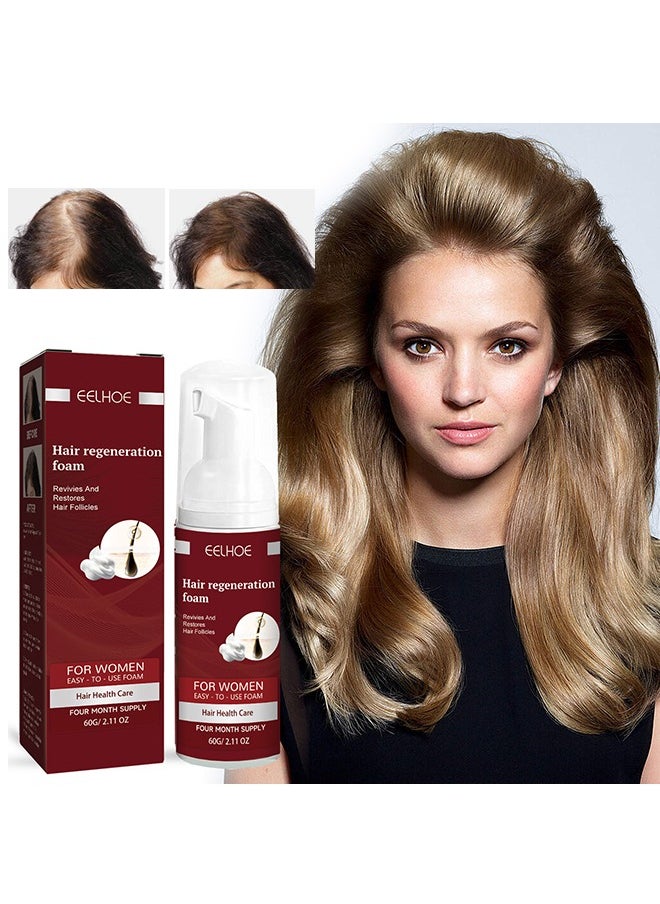 Hair regeneration foam，revivies and restores hair follicles，for women hair health care four month supply 60g