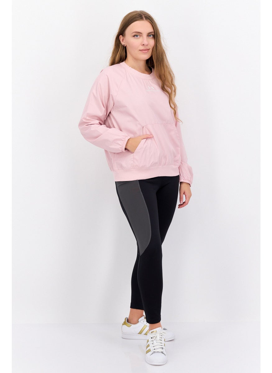Women Sportswear Fit Long Sleeve Outdoor Sweatshirt, Pink