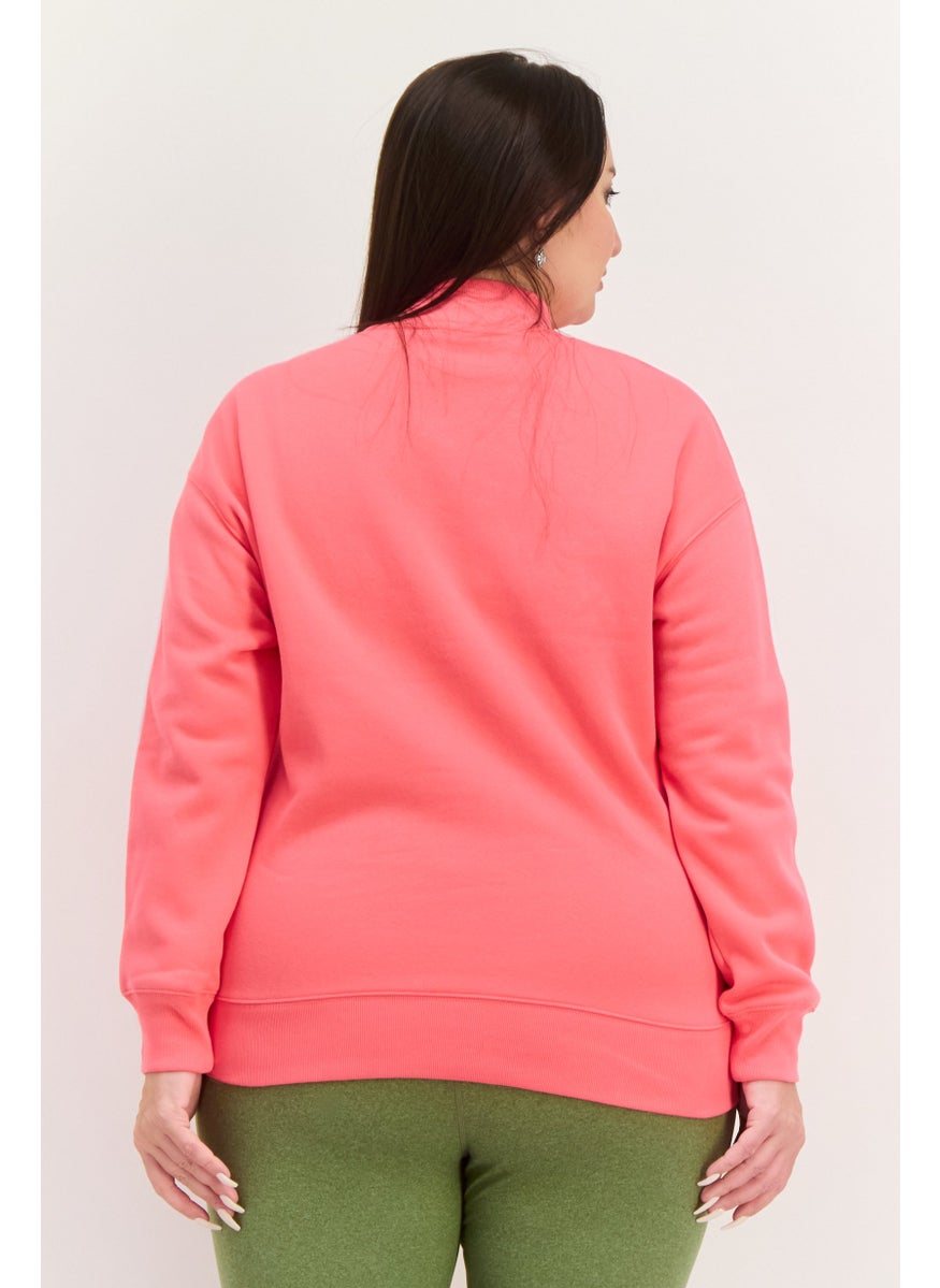 Women Sportswear Fit Outdoor Sweatshirt, Pink