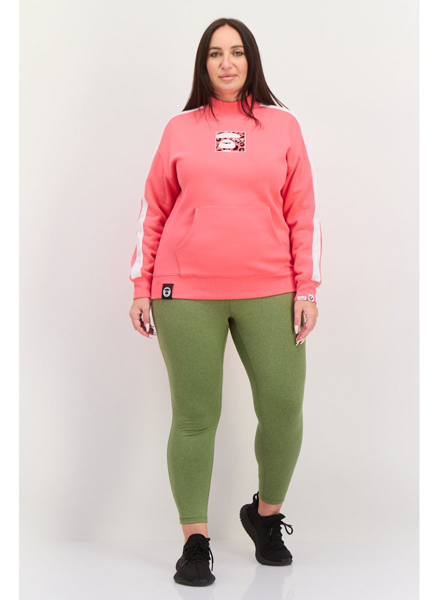 Women Sportswear Fit Outdoor Sweatshirt, Pink