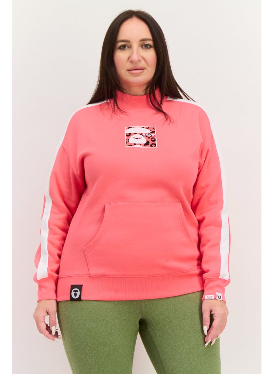 Women Sportswear Fit Outdoor Sweatshirt, Pink