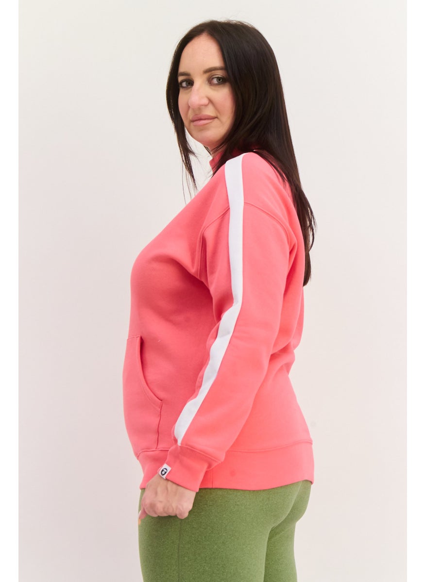 Women Sportswear Fit Outdoor Sweatshirt, Pink