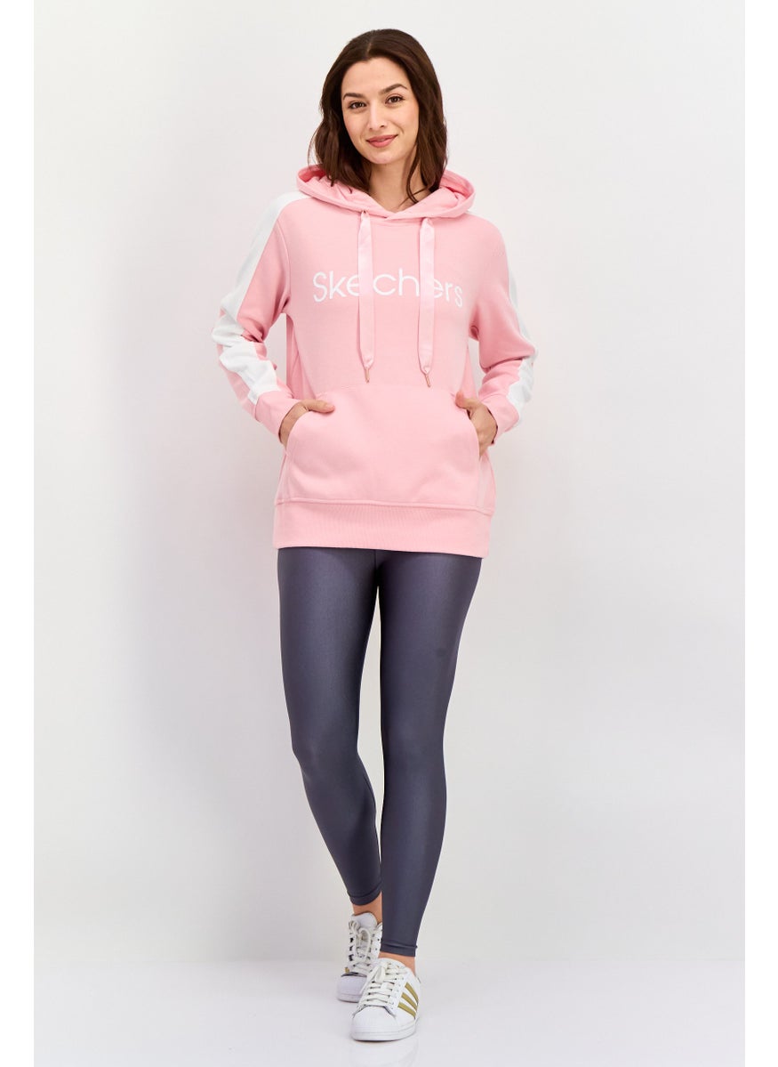 Women Sportswear Fit Long Sleeves Outdoor Sweatshirt, Pink