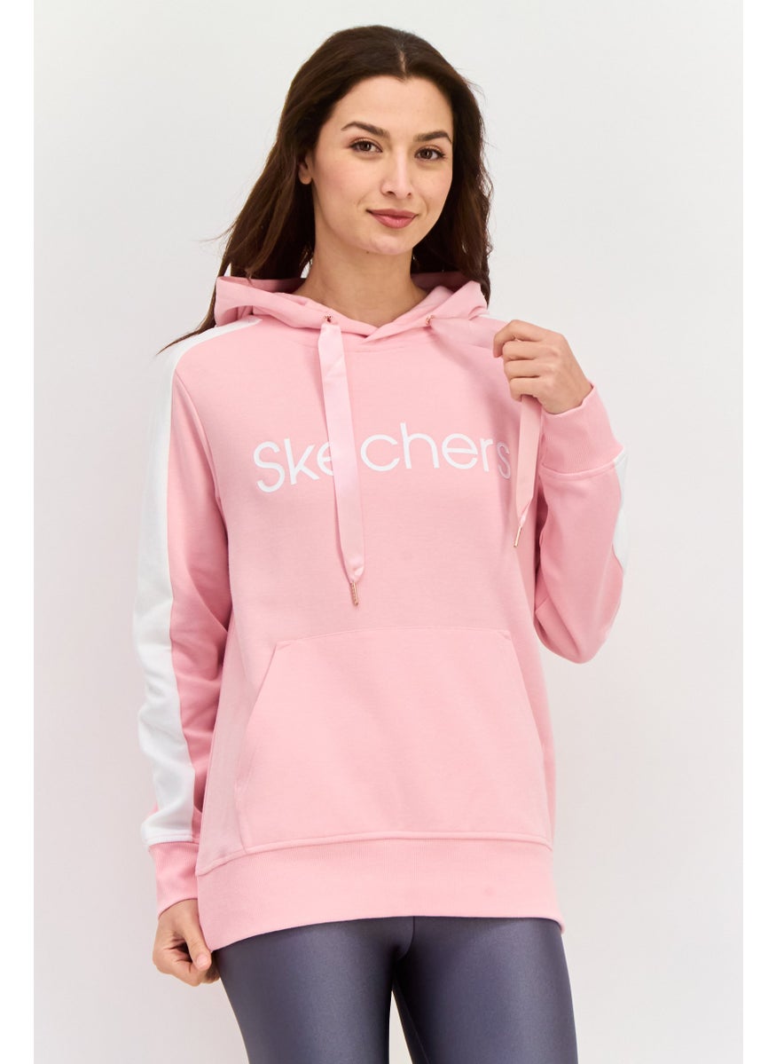 Women Sportswear Fit Long Sleeves Outdoor Sweatshirt, Pink