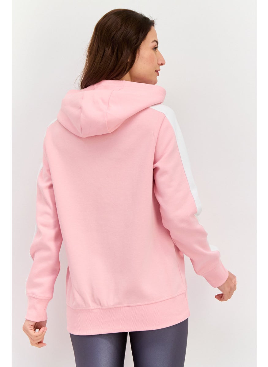 Women Sportswear Fit Long Sleeves Outdoor Sweatshirt, Pink