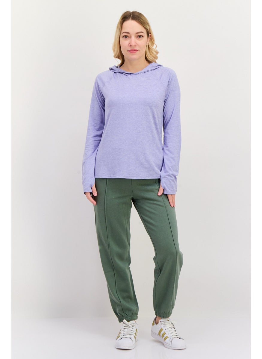 Women Sportswear Fit Long Sleeves Training Sweatshirt, Purple
