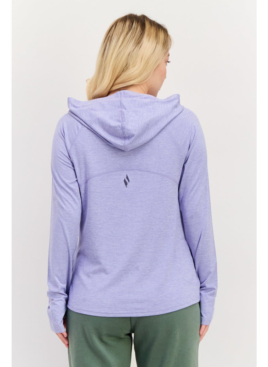 Women Sportswear Fit Long Sleeves Training Sweatshirt, Purple