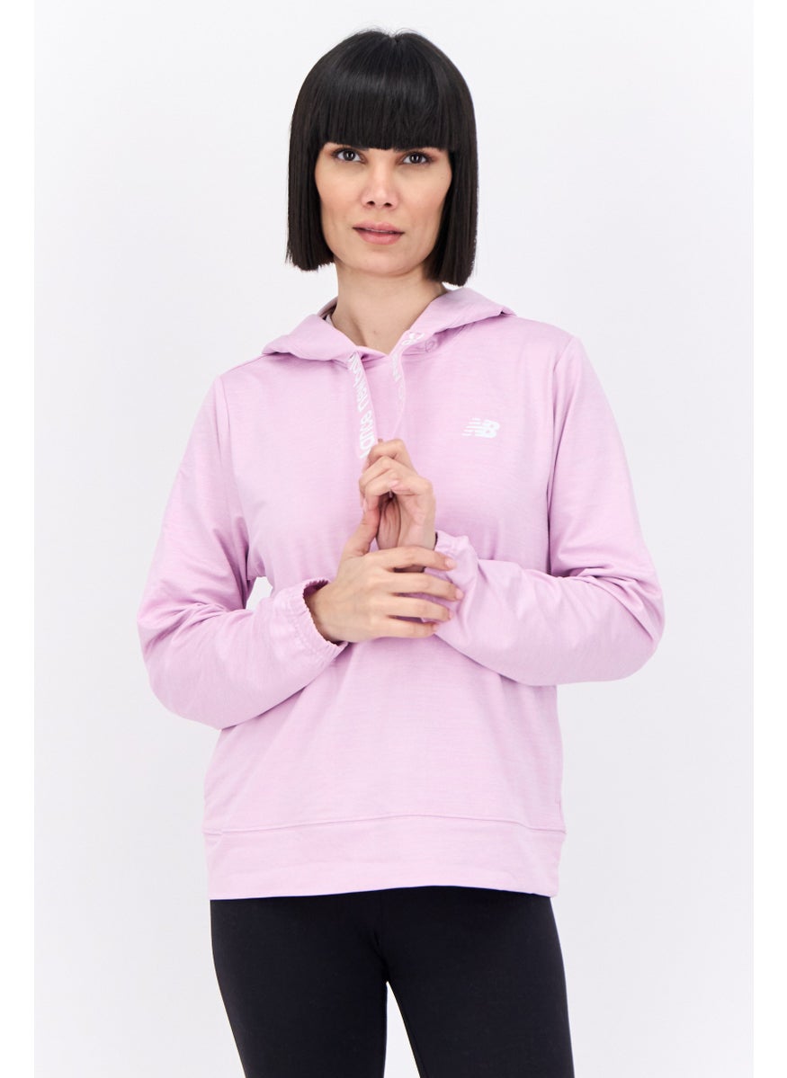 Women Sportswear Fit Long Sleeves Running Sweatshirt, Pink