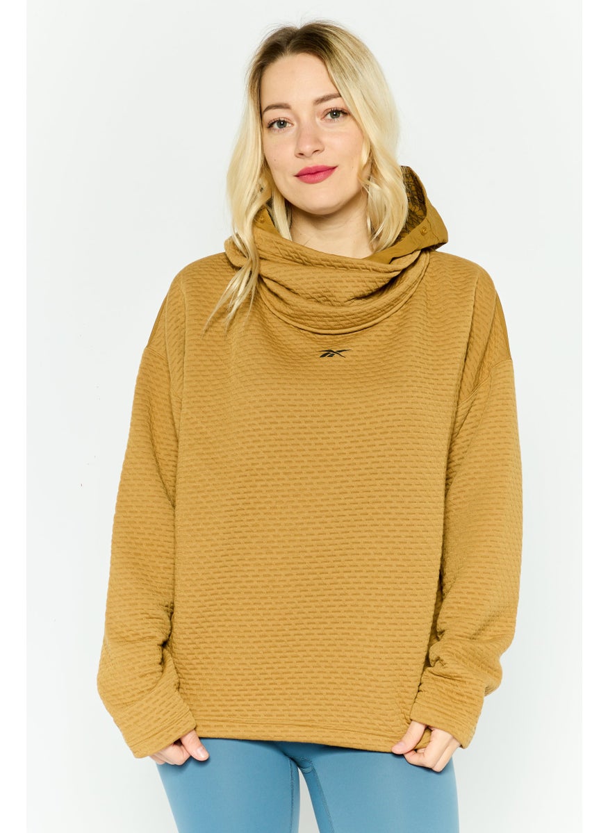 Women Sportswear Fit Outdoor Sweatshirt, Brown