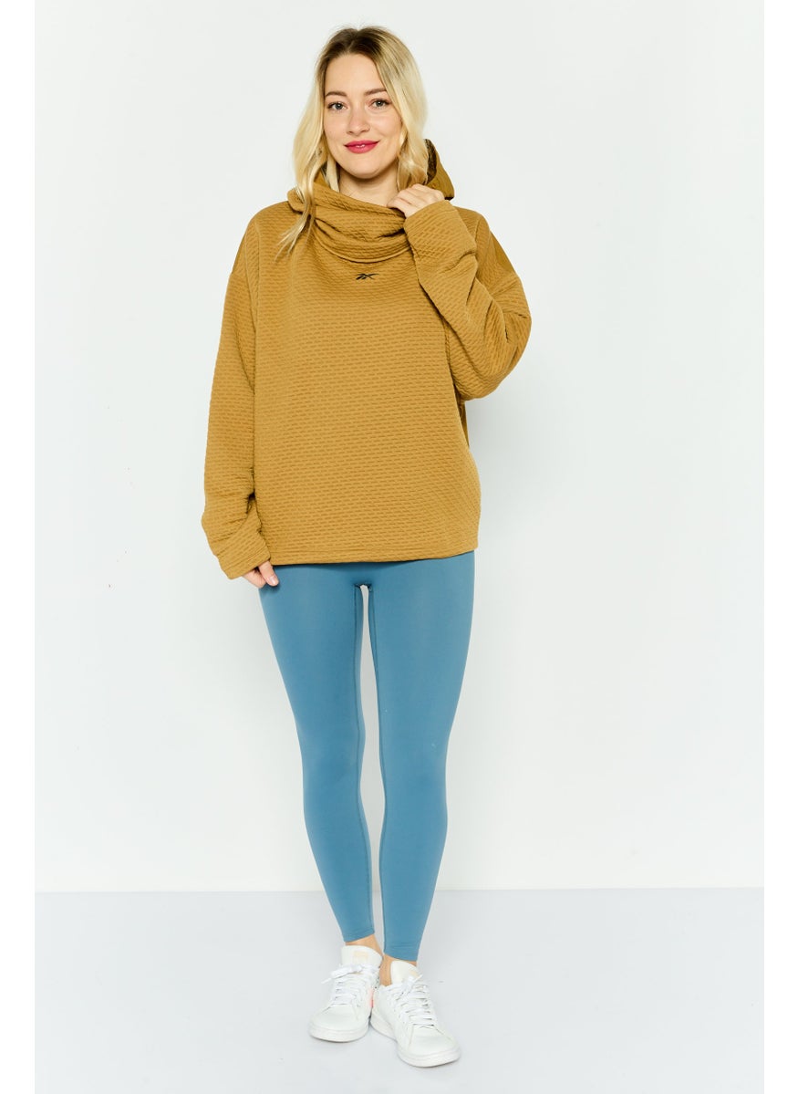 Women Sportswear Fit Outdoor Sweatshirt, Brown