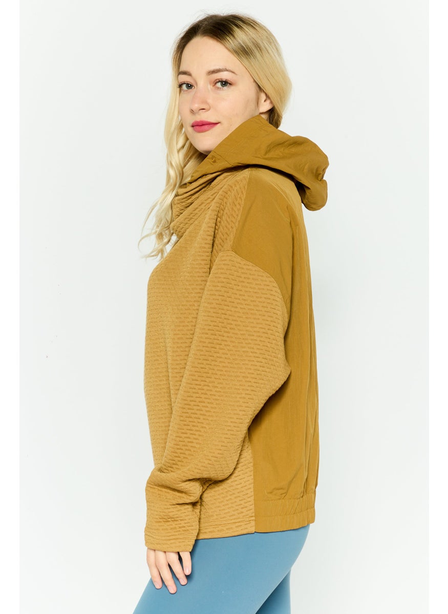 Women Sportswear Fit Outdoor Sweatshirt, Brown